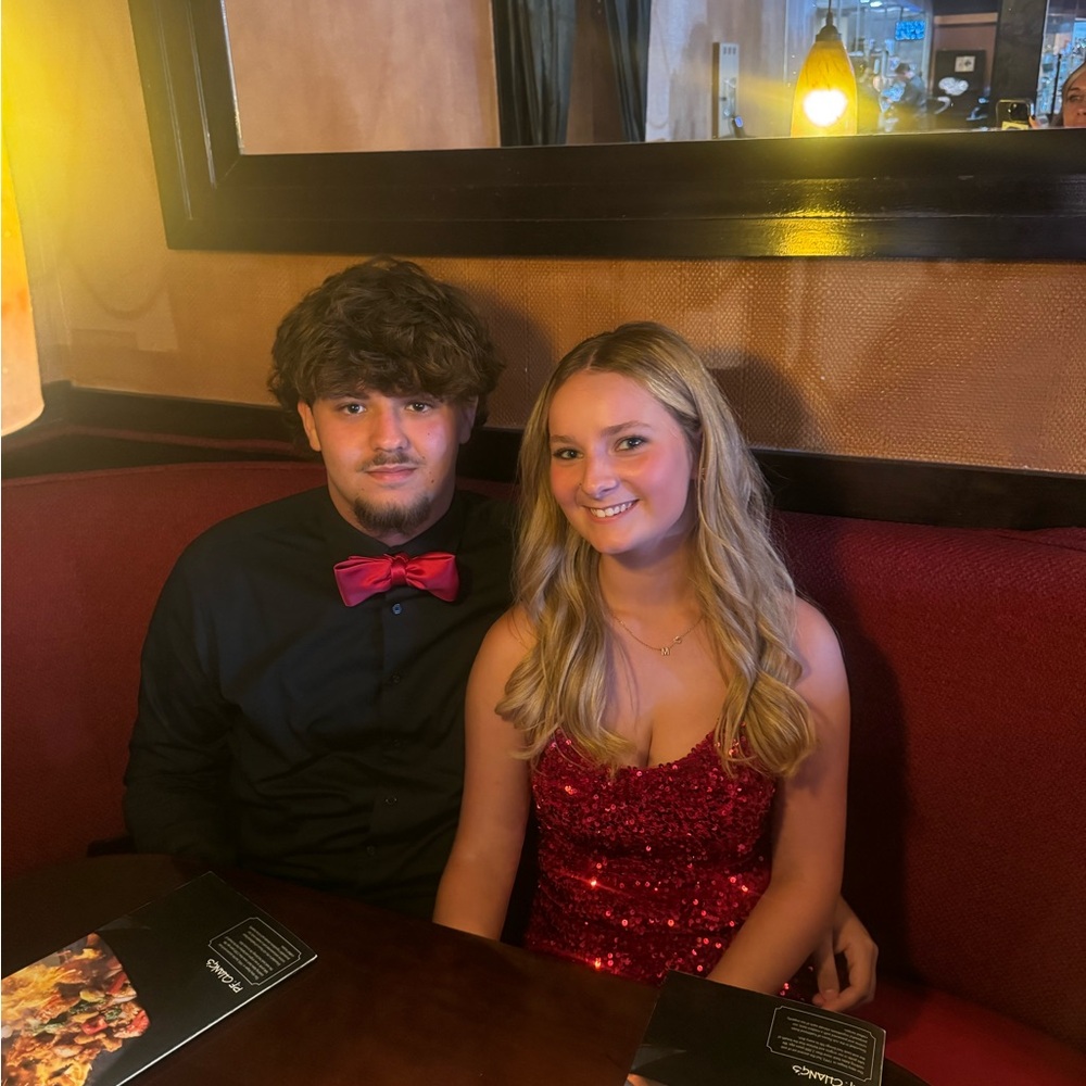 Red Sequin Dress